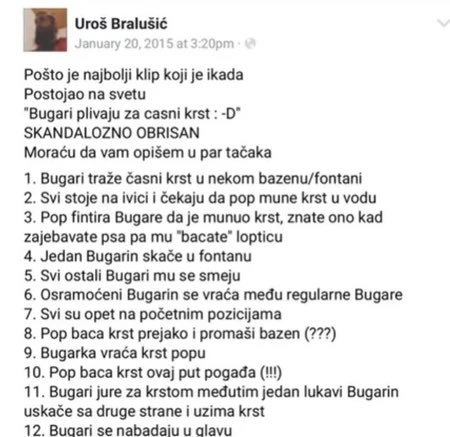 Da ne zaboravimo najjači opis ikad