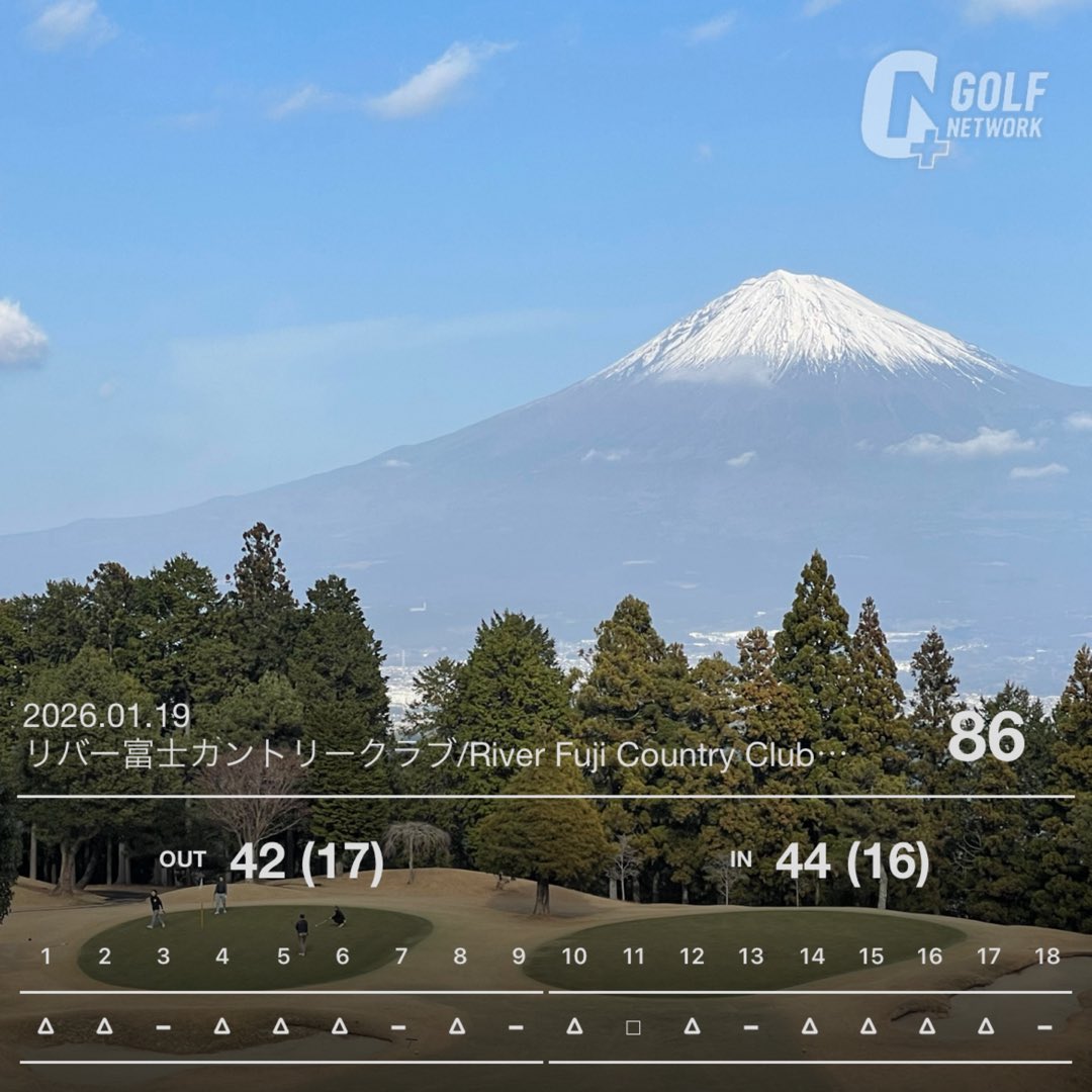 いつも後半崩れるけど、
今日はなんとか踏みとどまりました😂💦

🔴からで、今日はドライバーが良かったので、パーオン狙えるホールが多かった！
もっとパーとりたかったけど、パーオン逃した時のアプローチとパターを磨きたい🙋‍♀️
特にパターが下手くそすぎる😭💦泣

#ゴルフ
#富士山