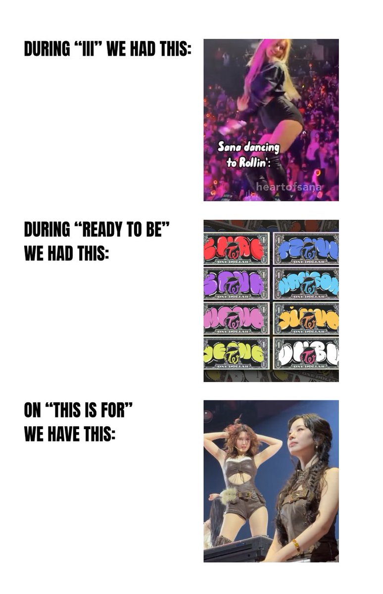A trend for each tour😭