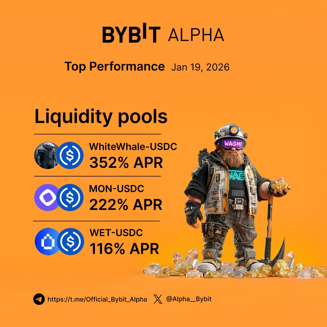 💸 Put idle assets to work. Earn on-chain rewards instantly. Stake on Bybit  Alpha, withdraw anytime, and capture real trading fees while others are  still watching.🤖✨ 👉 Invest now: https://t.co/4iuE228v5U #Bybit #CryptoArk  #