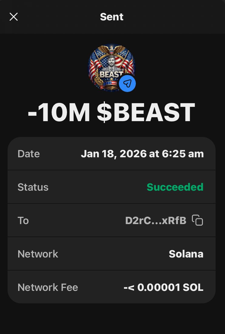 BeastNsol's tweet image. Don’t ask why, 

Just drop your Solana $SOL address &amp;amp; RT ♻️

Every wallet gets 10M $BEAST 🪂

First 500 wallets ⬇️⬇️