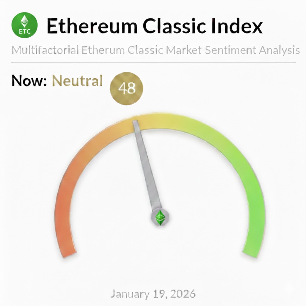 ETHEREUM CLASSIC Fear and Greed Index is 48 — Neutral #ETC #ALTSEASON  #Altcoins