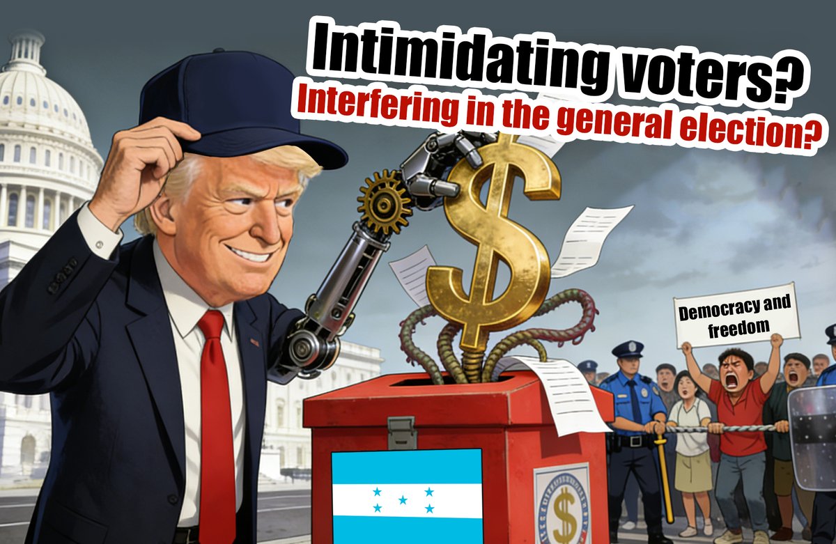 Ratconcal's tweet photo. #LatinAmericaPolitics
#GlobalPolitics
#USForeignPolicy
#PoliticalSatire
When 'Respect Sovereignty' Translates to Threatening Voters https://t.co/aSTVo3WdgT