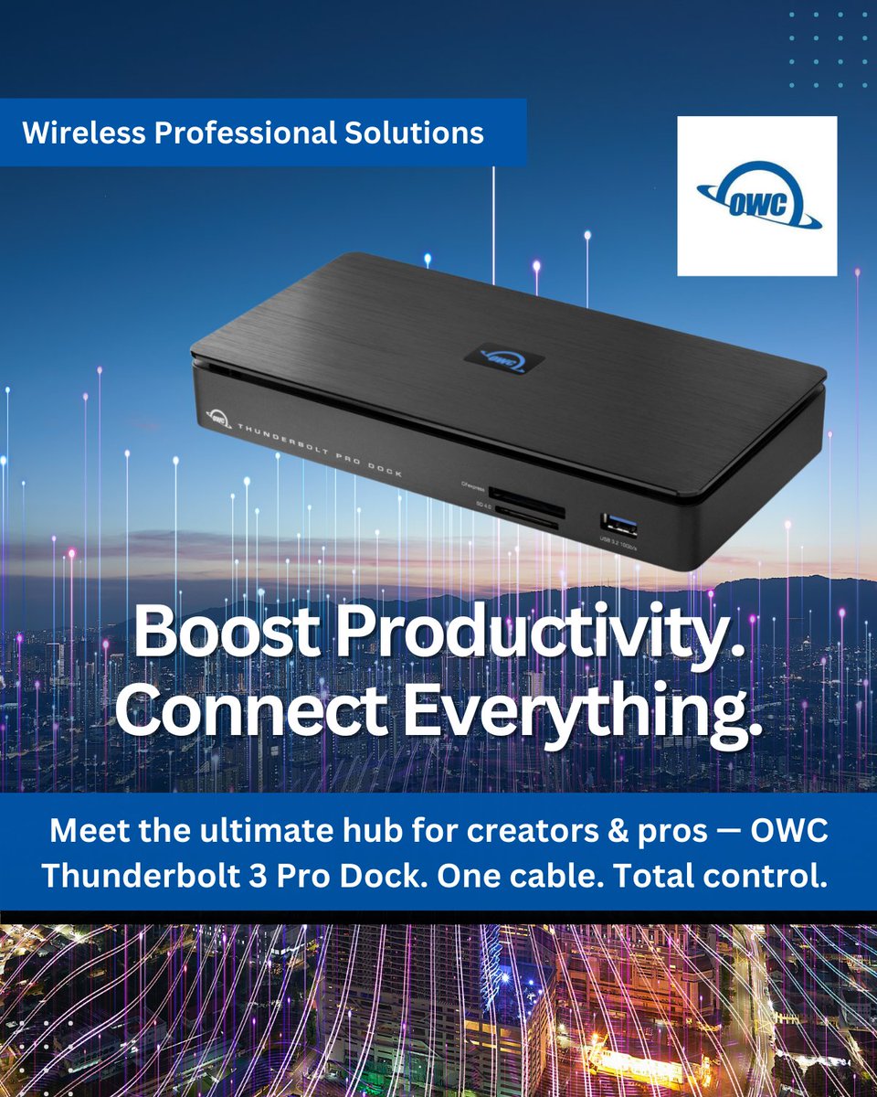 wispaustralia's tweet photo. Expand Your Productivity — One Dock to Rule Them All

👉 Explore how this dock can transform your workflow:

🔗 https://t.co/JZ2FbhuJp5

#Productivity #ITInfrastructure #CreativeWorkflows #Thunderbolt3 #HybridWork #TechSolutions #OWC #ConnectedWorkspaces #sydney #australia #WISP https://t.co/rfsraHjBbt