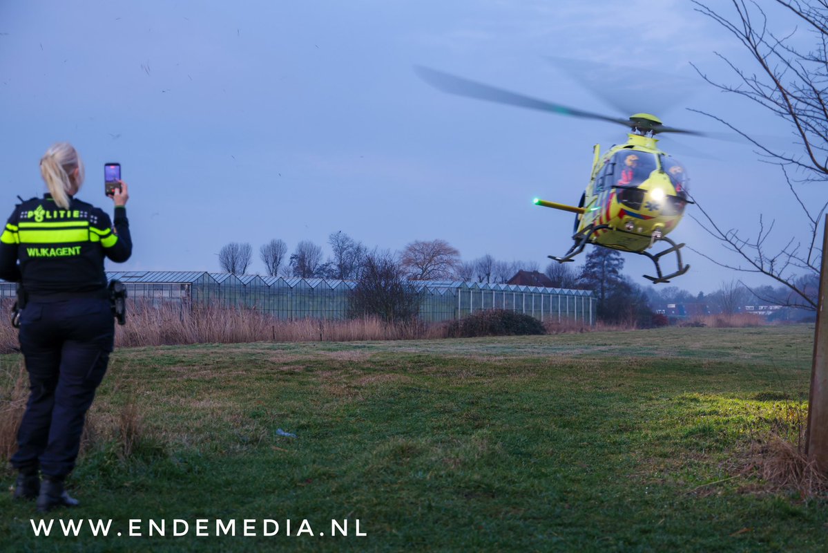 Lifeliner 2 en MMT ingezet voor spoedincident in 's-Gravenzande