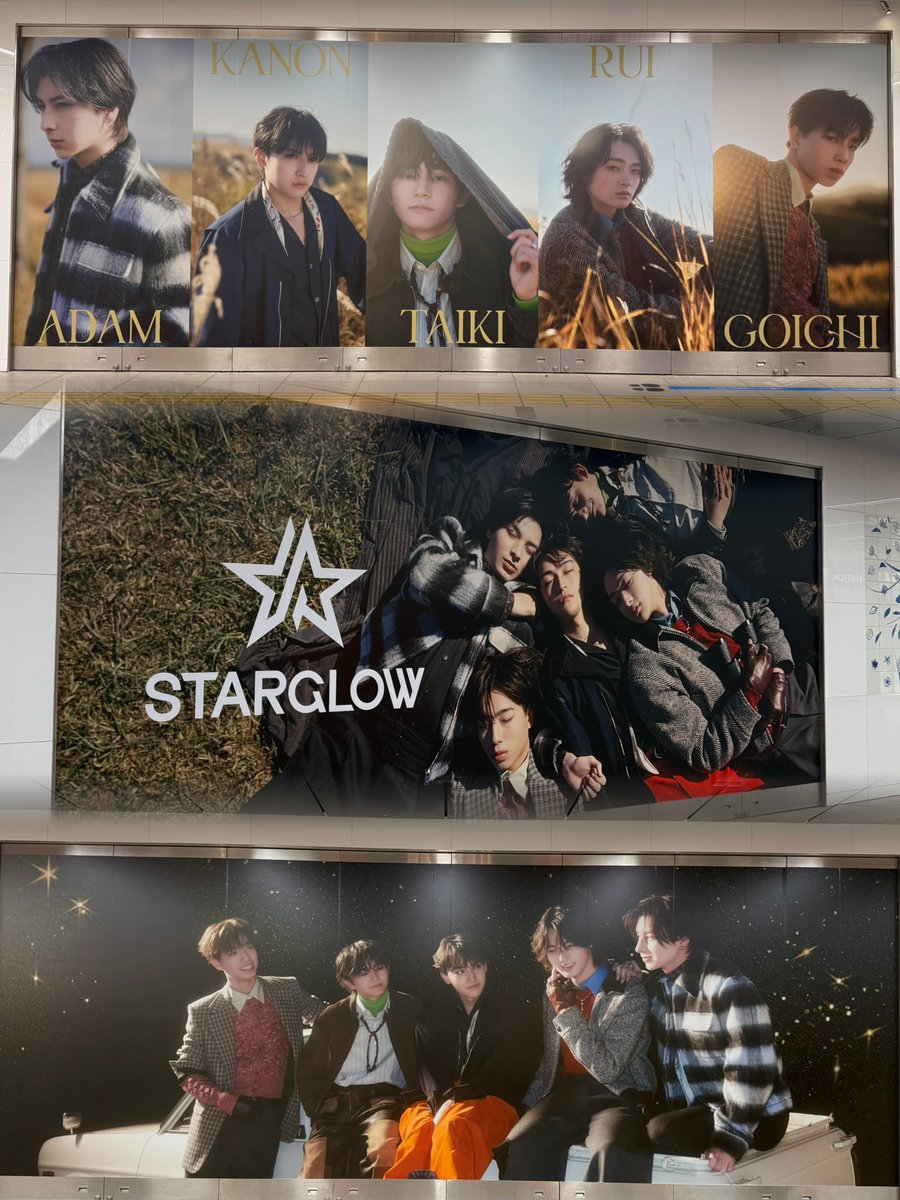 m_na018's tweet photo. STARGLOWﾁｬﾝたちの特大ビジュアルみてきたよ⭐️❤️
 #STARGLOW  #SG_StarWish https://t.co/ImL4LaOLsX