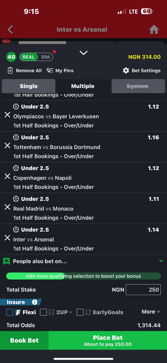 Yrnpoka's tweet image. Shall We?? 
Under 2.5 First half yellow cards and under 4.5 team first half corners 

Repost massively 💡🫠
