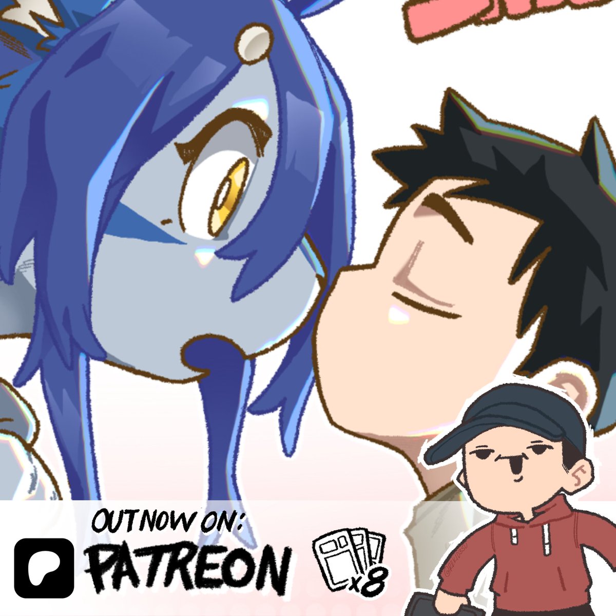 8 page comic: "wolf girlfriend" is out now via pinned tweet!