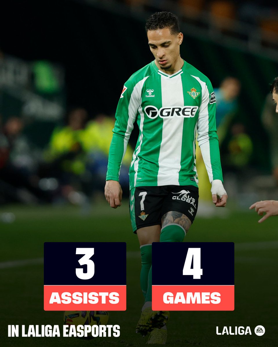 LaLigaEN's tweet photo. Antony serving. 🐐 https://t.co/r6TdusdCUG