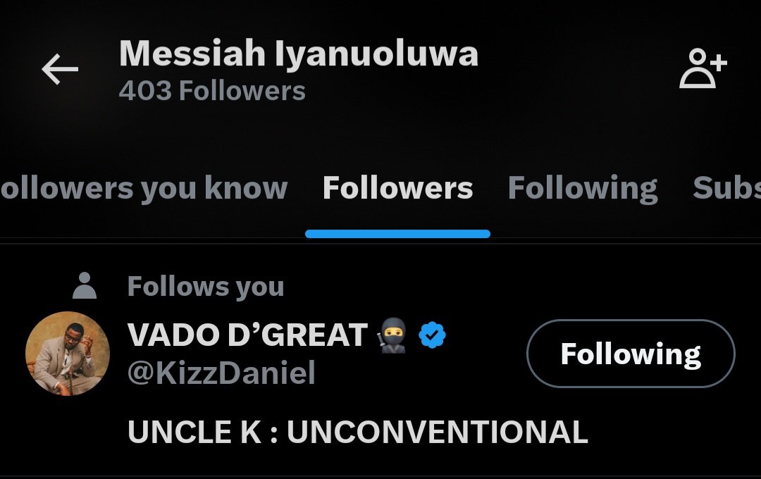 iam_Splufid's tweet image. Uncle K follow me keh😳 thanks boss yippee 🥳🎊 @KizzDaniel #Vadoo me self no small b that 😁