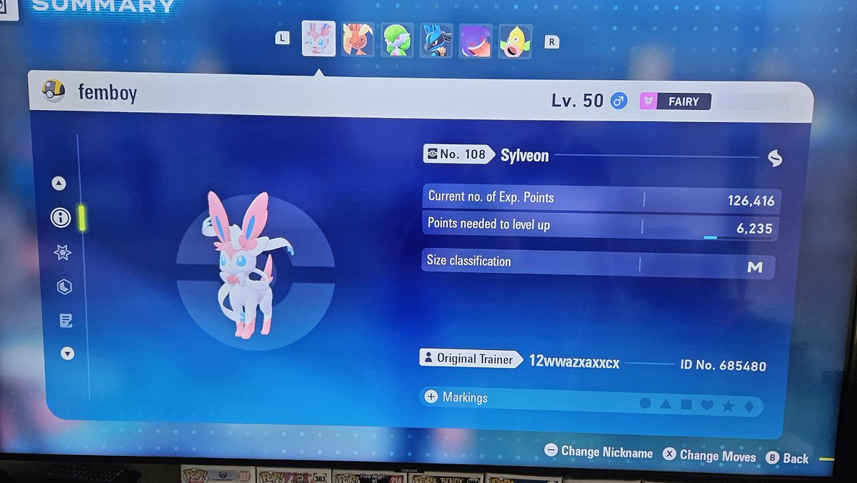 My brother caught a male sylveon and named it "femboy"...