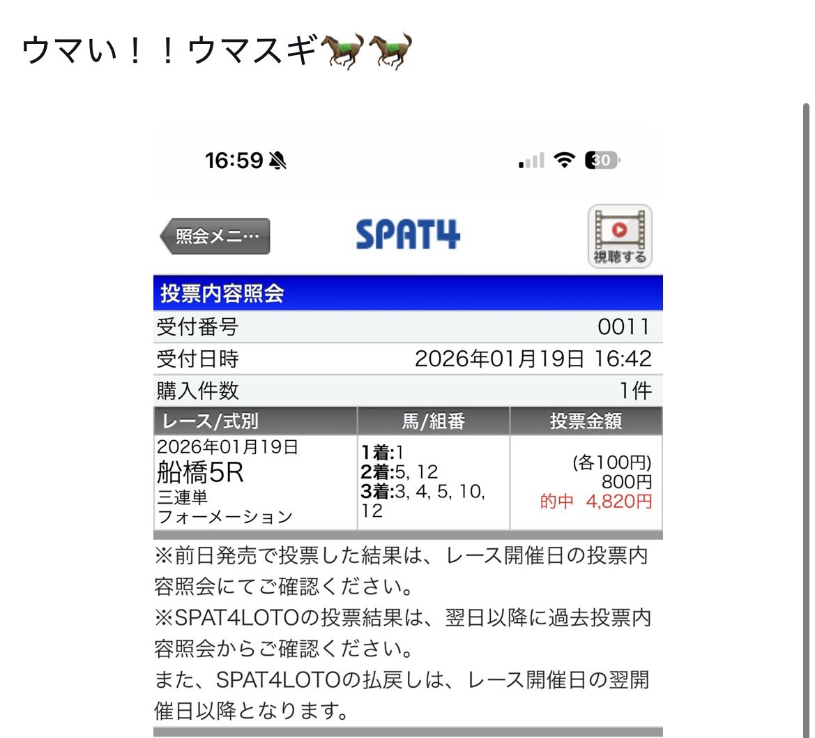 AIウマスギ from 令和競馬研究会 tweet media