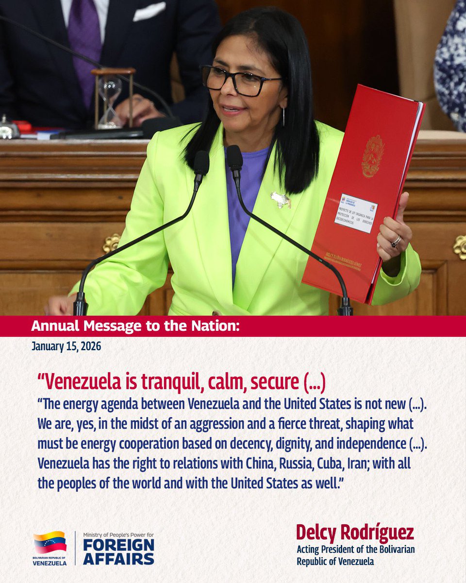 EmbaVESingapur's tweet photo. The Bolivarian Republic of Venezuela has the right to relation with all the peoples in the world. Our country is shaping what must be energy cooperation, based on decency, dignity, and independence. https://t.co/6umAbSS3aI