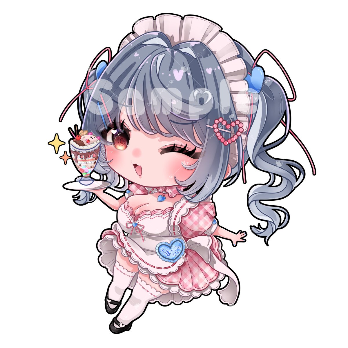 このポストが流れてきた方へ💌‼️

----------♡----------

この中に、フリルたくさんでかわいいコンカフェ風メイド服デフォルメイラスト描かせてくださるVTuberさまはいらっしゃいませんか～～～～⁉️⁉️⁉️⁉️

----------♡----------

️🩵商用利用OK