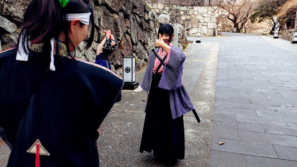 #小倉城武将隊
 #加賀山隼人
 #清

倉武隊にむけて🫰するから移動して間接的にもらおうとしたけど一枚上手だった図