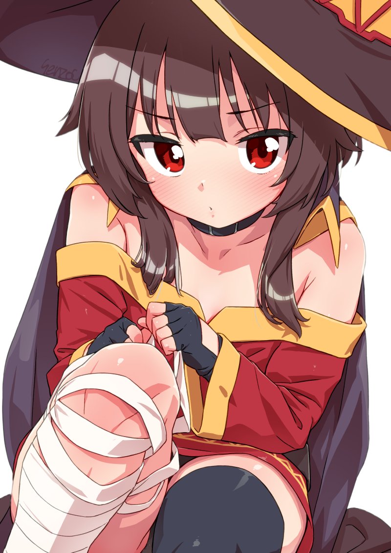 めぐみんが包帯を巻き直している
見守ろう✨👁👁✨ 