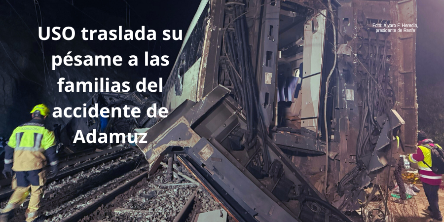 🖤#USO traslada su más sentido pésame a las familias de los 39 fallecidos en el accidente de tren de #Adamuz, Córdoba, esperando que no haya más y deseando a los heridos una pronta y total recuperación.
Gracias a todo el personal que aún sigue trabajando en el terreno.