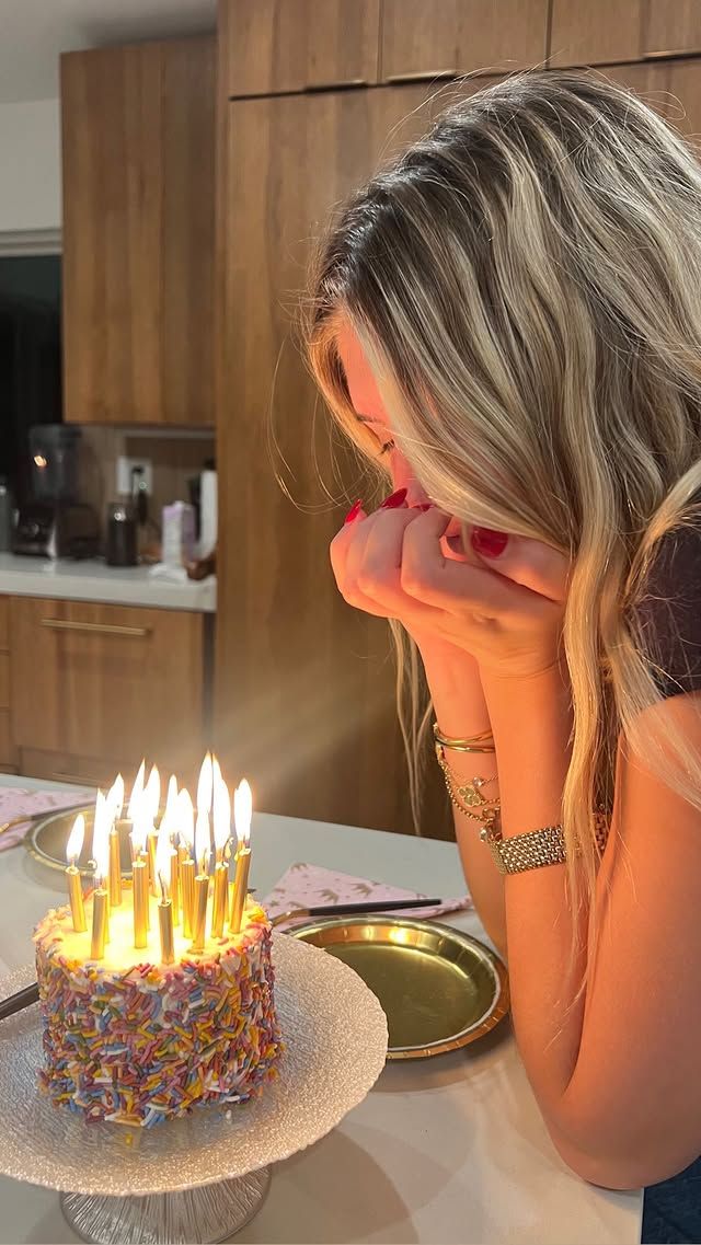 Its her birthday if she wants to eat cake for breakfast that is what she is going to do.