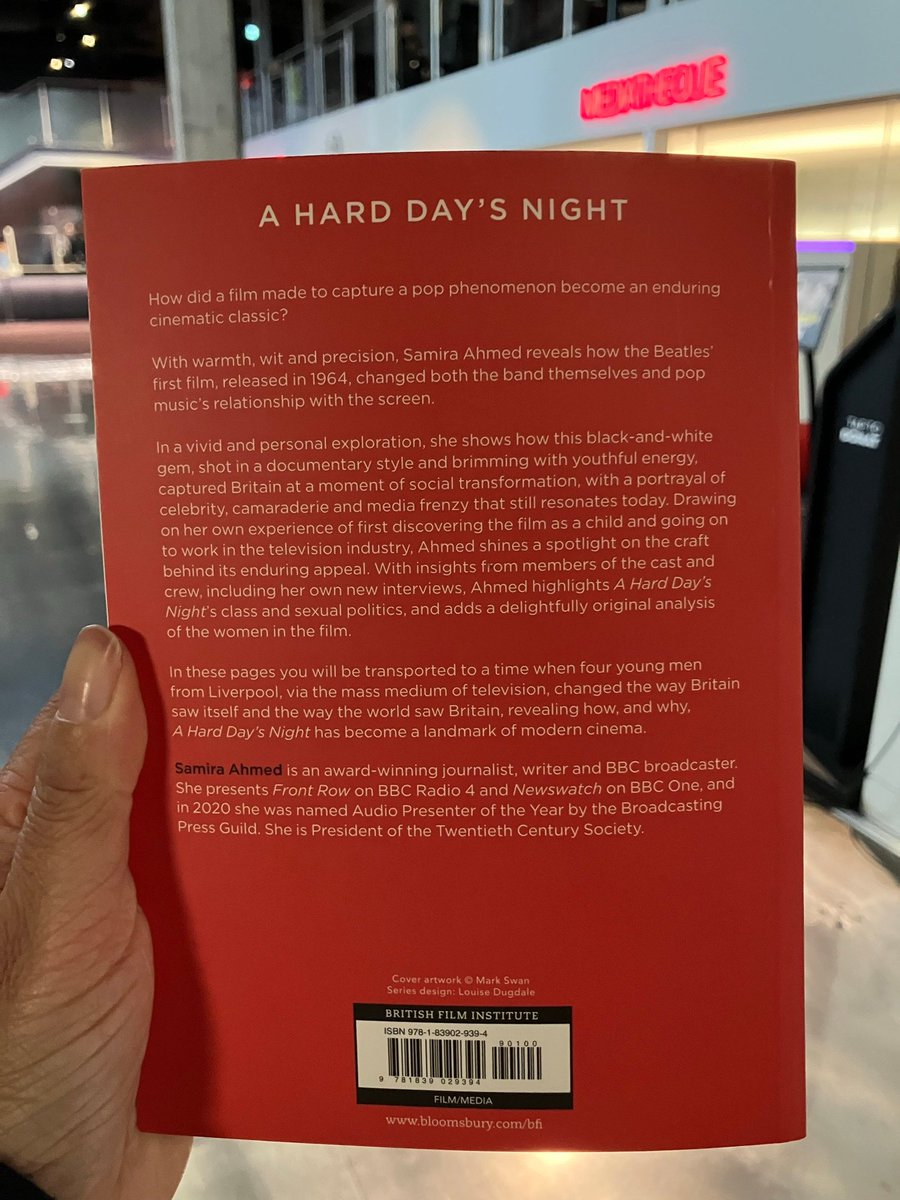 In Me Own Write! Got handed the v first copy of my <a href="/BFI/">BFI</a>  Film Classics book on A Hard Day's Night. Out Apr 2nd in the UK, in June in the US. You can pre-order with a 10% discount off the <a href="/BloomsburyBooks/">Bloomsbury Books UK</a> website: bloomsbury.com/uk/hard-days-n…