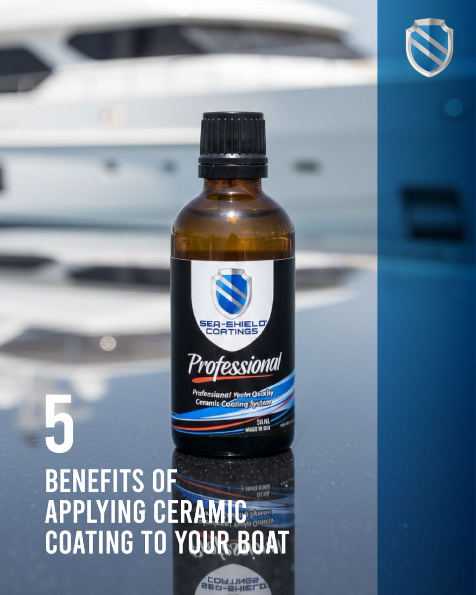 SeaShield's tweet image. Ceramic coating is a liquid polymer that forms a chemical bond with your boat's surface, creating a durable protective layer. Once applied, with its superior resistance to water spots, grime, and UV damage, your boat stays cleaner, shinier, and better shielded.
.
Here are five…