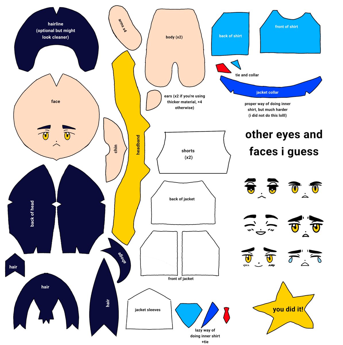 bugs_r_neat's tweet photo. forgot to post this, but here's my kieran plush pattern!! more details below https://t.co/vMN1BWi4A3