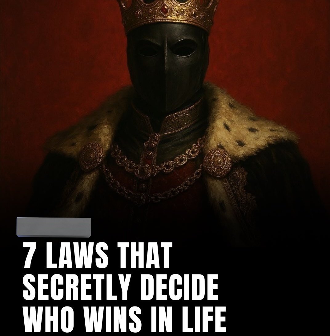 7 LAWS THAT SECRETLY DECIDE WHO WINS IN LIFE:

//THREAD//🧵
