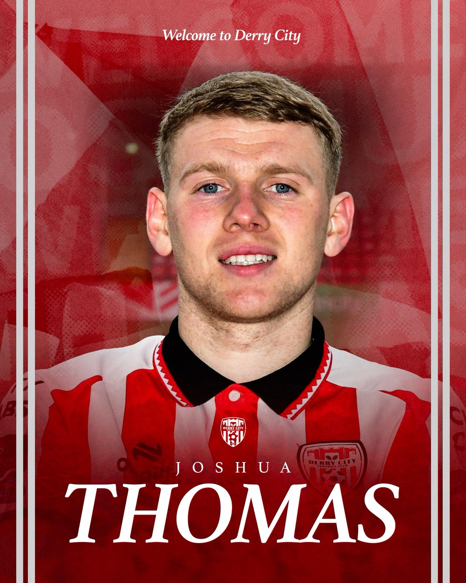 derrycityfc's tweet image. Welcome aboard Josh! 🔴⚪

Just before the City squad left for the pre-season Spanish training camp today, Tiernan Lynch confirmed the addition of Swansea City striker Josh Thomas on loan.

derrycityfc.net/2026/01/city-a…

The 23-year old spent last season at Drogheda United.