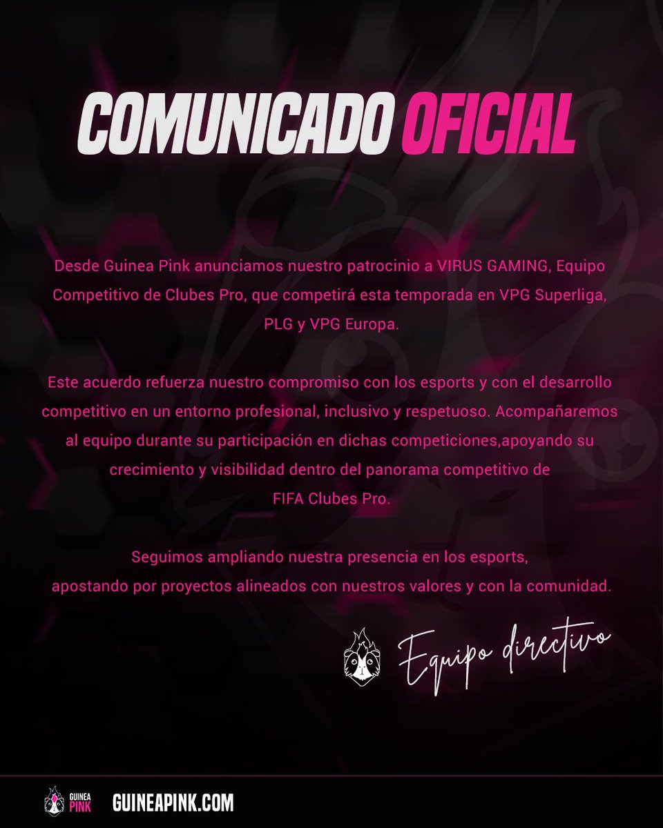 GuineaPinkClub's tweet image. Guinea Pink ft @Virus_Gaming_CP 🐹

Este año es nuestro✨

#BEPROUD🏳️‍🌈