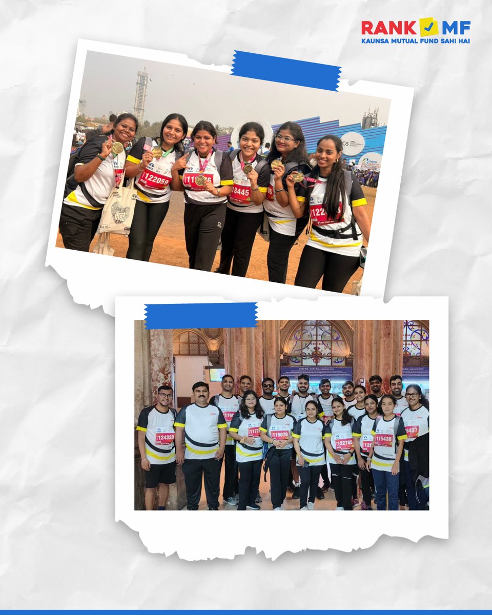 From Markets to Miles
Team Samco proudly participated in the Mumbai Marathon to take on the challenge, crossing the finish line with smiles, medals and unforgettable memories. Kudos to all the participants!!

#tatamumbaimarathon #RankMF #Samco