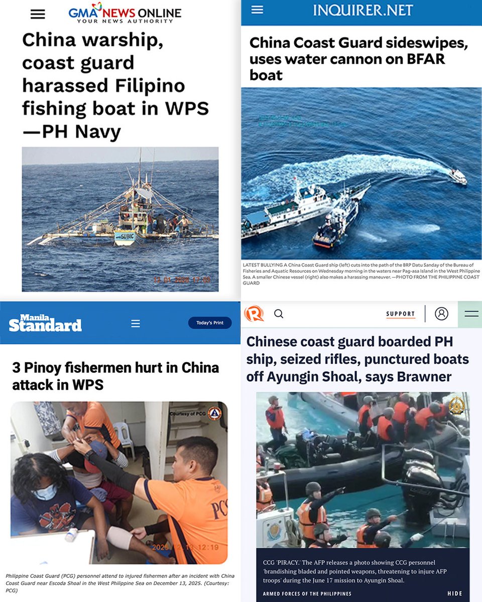 Ang hamon ng Chinese embassy, “Can you find a single instance in which China initiated the attack or triggered the battle?”

Ito, resibo.