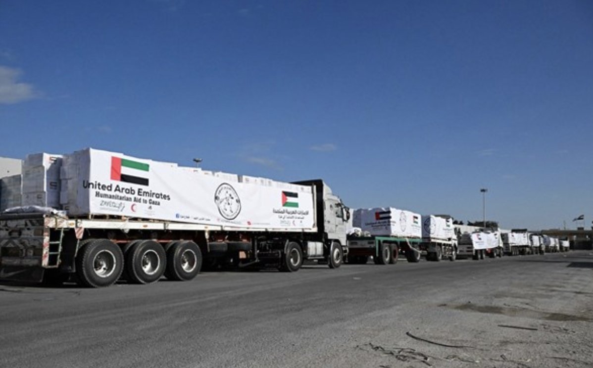 #UAE aid convoys to #Gaza continue under ‘Operation Noble Knight 3" 

Abu Dhabi -- UAE aid convoys entered the Gaza Strip last week under Operation Chivalrous Knight 3 as part of ongoing efforts to support the Palestinian people in light of the current humanitarian conditions ...