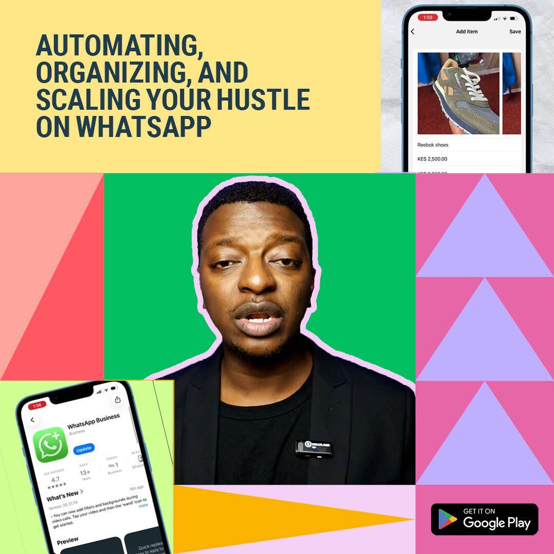 MESHLIFE254's tweet image. Ku-scale hustle WhatsApp shouldn’t mean chaos.
Automate replies, organize chats &amp;amp; sell smarter; bila ku-hire!
Download app &amp;amp; click link🔗ku-cheki part 3. Iko live. Twende kazi.
mesh.life/article/automa… 
#WhatsAppBusiness #HustleSmart #SideHustleKE #SMEsKE #DigitalHustle