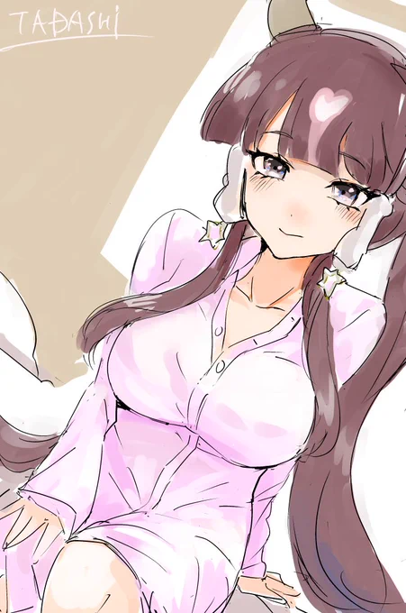 ワイシャツなラララちゃん #ウマ娘 #ウマ娘プリティーダービー #ウマ娘_ラッキーライラック