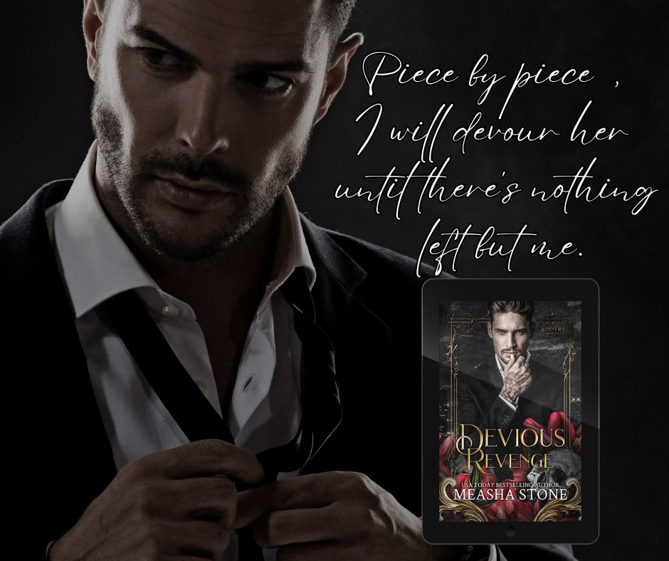 vickybooklover1's tweet photo. Devious Revenge, Book Five in the Vicious Sinners Series by Measha Stone is ๐ข๐จ๐ง ๐ก๐ข๐ช!
https://t.co/9SKEXz2icc
#MSDeviousRevengeReleasePromotion #MeashaStone #BookFive #MafiaRomance #ViciousSinnersSeries #DeviousRevenge #AvailableNow #TheNextStepPR
@TheNextStepPR https://t.co/s9mVXavZhn