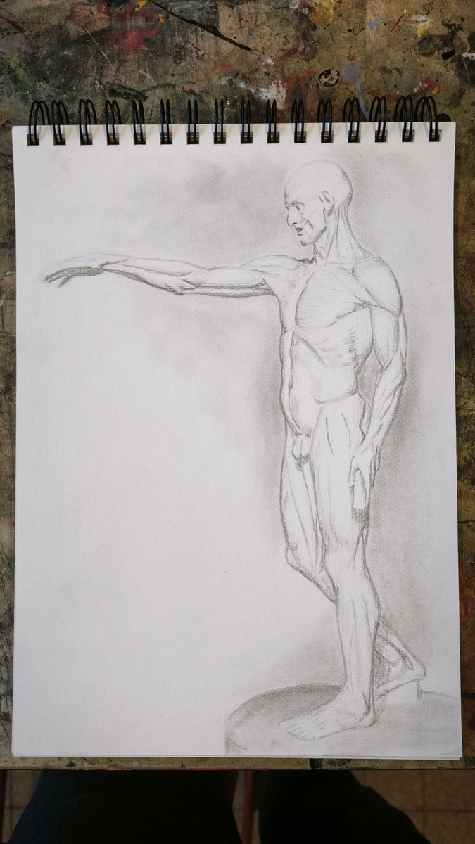 J'ai dessiné un écorché ce matin, ce qui tombe bien vu que j'ai regardé hellraiser hier soir.