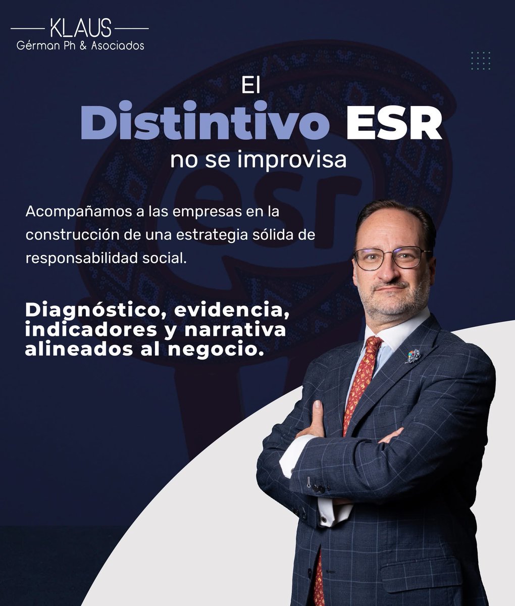 El valor del #DistintivoESR está en el proceso, no solo en el reconocimiento.

Acompañamos a las organizaciones para integrar la responsabilidad social en su operación, comunicación y toma de decisiones.

Más información en klausgermanph.com