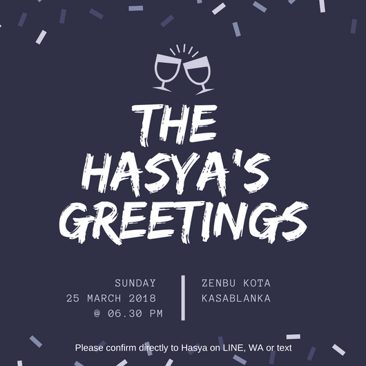 thehasya's tweet photo. @Greesel_JKT48 #greethings
mongomong greethings, dulu jaman sy jd fans far (dinas di balikpapan 2015-2020), pas ke jkt sekalian konser melody, sekalian nraktir bbrp tmn. undangannya the hasya's greetings wkwkwk #naon https://t.co/opWtitJqeT