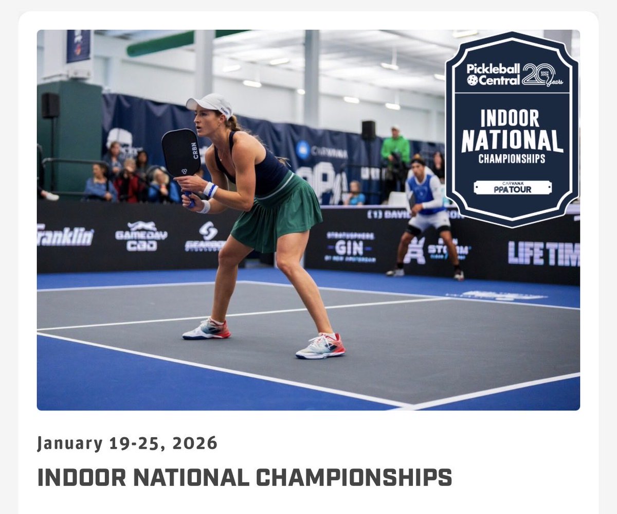 Game on, Lakeville! 🏓🔥

The Pickleball Indoor National Tour kicks off TODAY right here at Life Time in Lakeville, MN! Get ready for top-tier talent, and nonstop action as players from across the country compete under one roof. 
📍 Life Time Lakeville 
📅 Jan 19-25, 2026