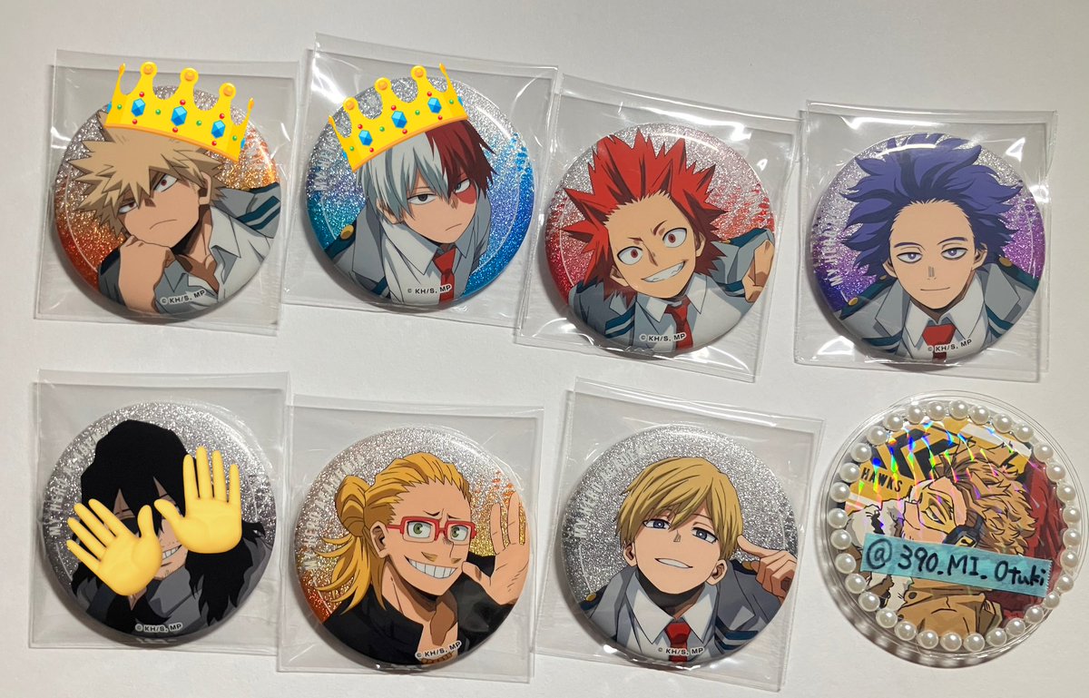 僕のヒーローアカデミア ヒロアカ エンスカイ グリッター缶バッジ