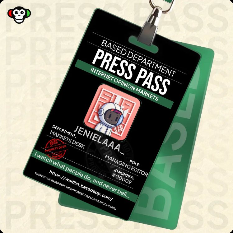 jenielaaa_'s tweet photo. Apparently calling things based or cringe earns bananas 🍌

Claimed my @basedappcom Press Pass
help me stack these → https://t.co/O5NXSVoR2p https://t.co/zCi6qeSFrq