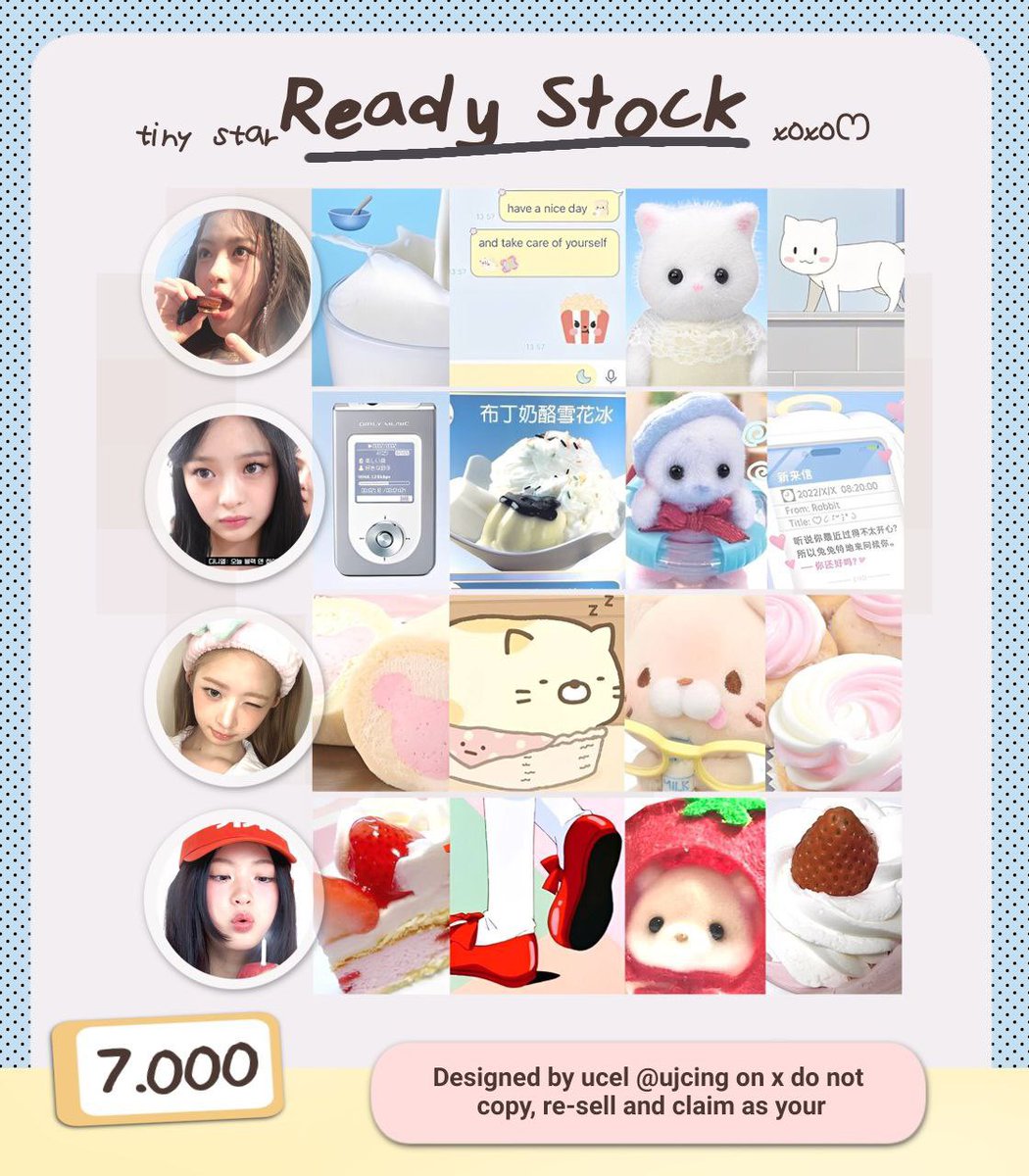 ujcing's tweet image. help repost thank you 🫰🏻

HAYY akuu bawa layout ready stock gg yangg nyimut ini 🥹🧸 pricenya 7k/ea. yuu jajan cantip 

#zonauang  #zonajajan