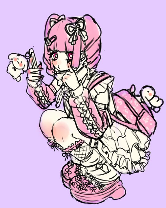 今日のラクガキ ※ポーズはほぼ写真を模写してます