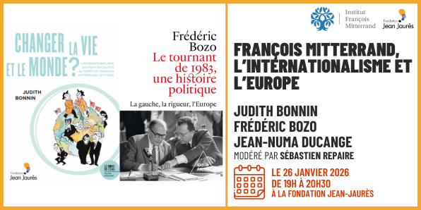 j_jaures's tweet photo. 🔴 Conférence avec Judith Bonnin, Frédéric Bozo et Jean-Numa Ducange autour de la vision internationale de François Mitterrand. 

🗓️ Le 26 janvier de 19h à 20h30 
📍 Fondation Jean-Jaurès, 12 Cité Malesherbes, Paris 9
✅ Infos &amp; inscriptions : https://t.co/inUe6Hbukj
@srepaire https://t.co/dDOCKYlSEf