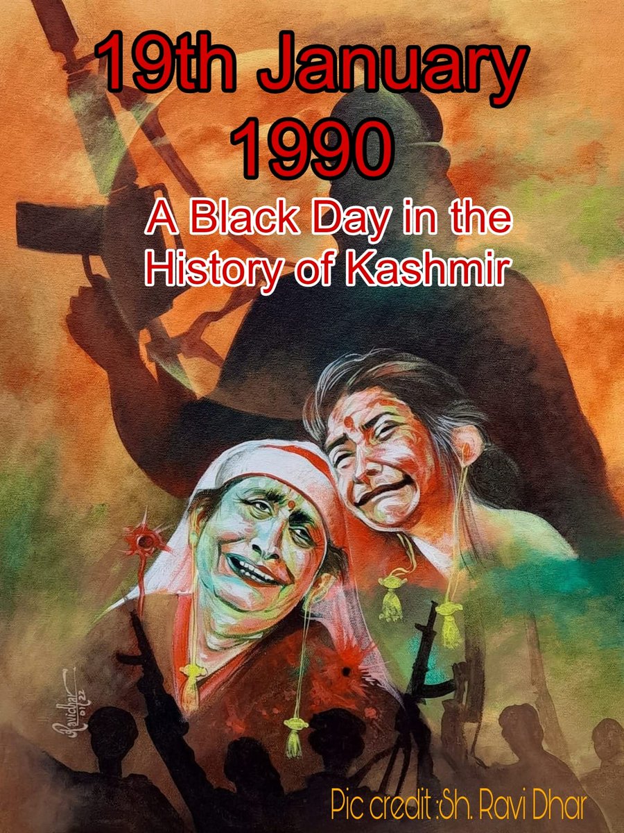 19 January
The darkest day in the history of Kashmiri Pandits.
A peaceful community forced to flee its homeland under fear and violence.
Homes lost, lives shattered — but faith and identity survived.
We demand justice.<a href="/PMOIndia/">PMO India</a>
<a href="/HMOIndia/">गृहमंत्री कार्यालय, HMO India</a> <a href="/OfficeOfLGJandK/">Office of LG J&K</a> <a href="/OmarAbdullah/">Omar Abdullah</a>