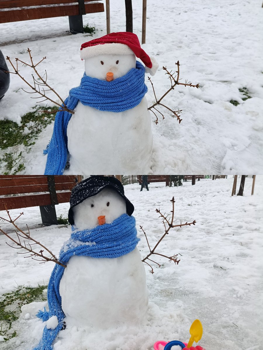 Sonunda çocukların duası kabul oldu kar semtimize geldi lay lay lom 🥰☃️