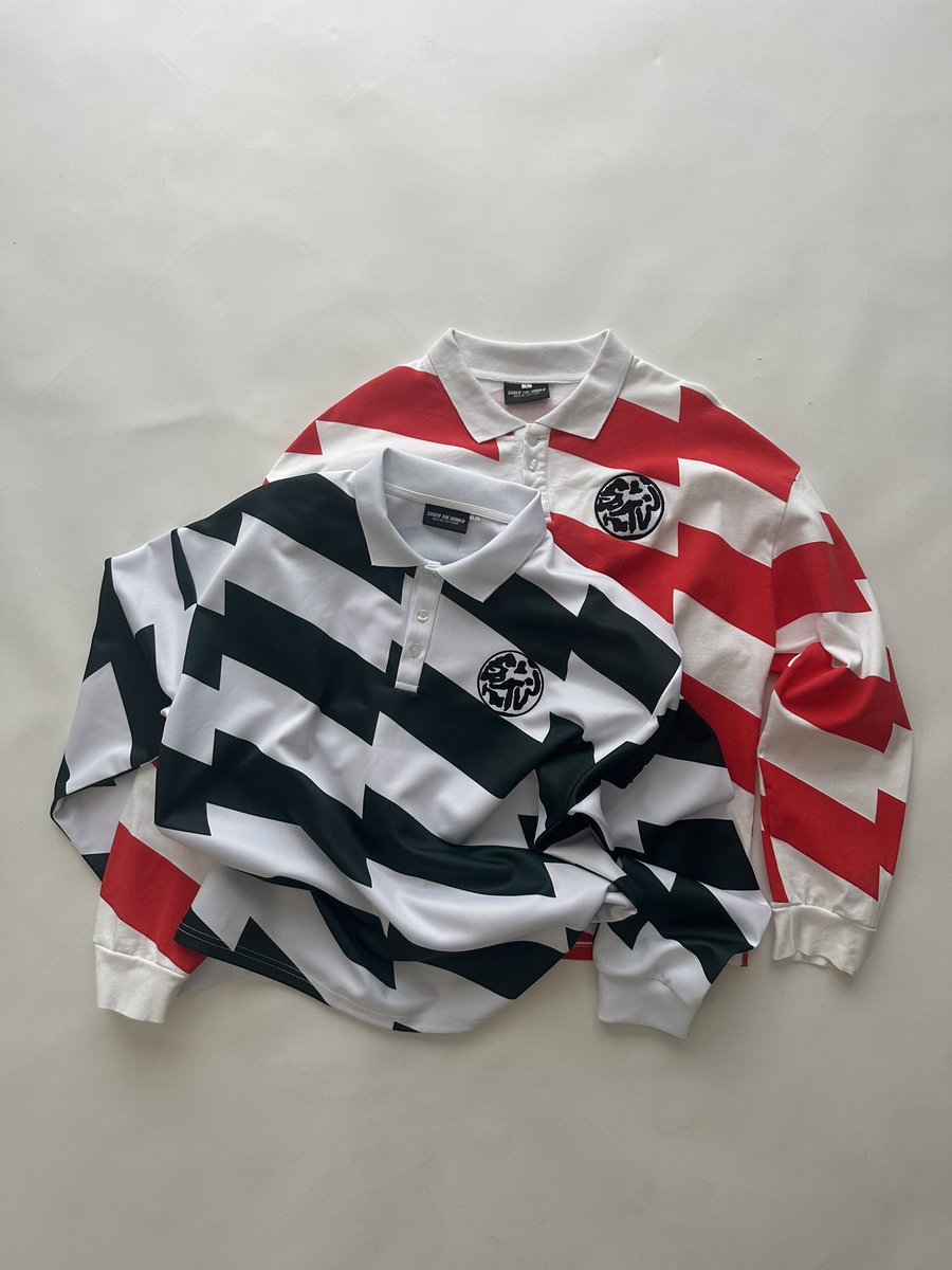 Lightning Striped Rugby Polo Samples⚡️