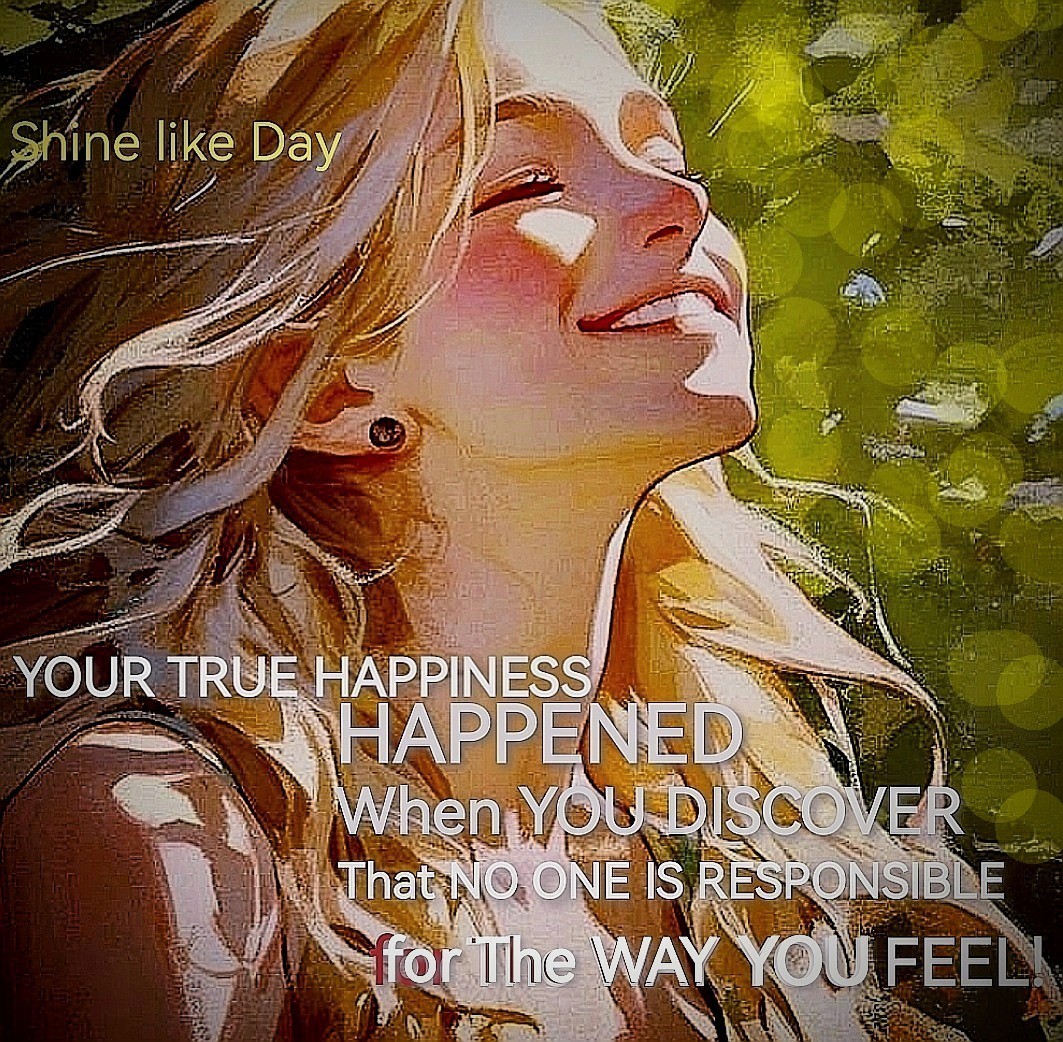 brightnewvensa's tweet image. 🌞
😊

In ALL MATTER 
Only YOUR State of Being Matters!
Your True #Happiness happened,
When You discover,
That NO ONE is Responsible for the Way,
YOU FEEL.

#ShinelikeDay✨🙏✨
#BePositive 
#ChooseHappy