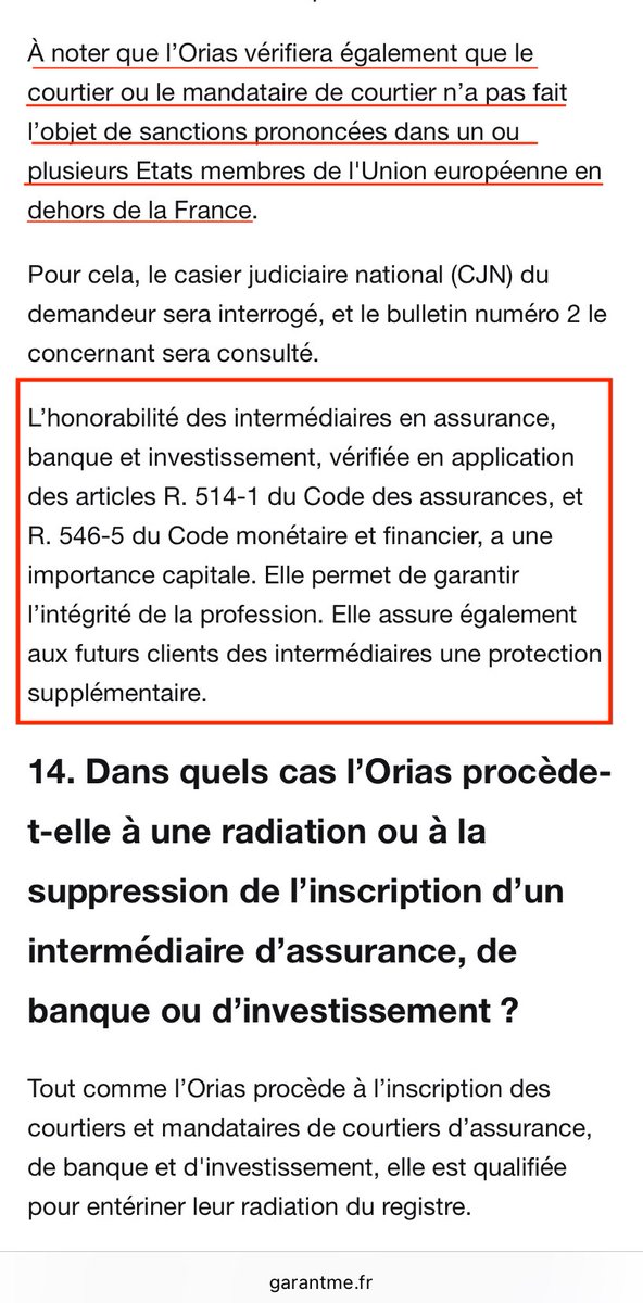 Hello <a href="/banquedefrance/">Banque de France</a>. Comment se fait-il qu'un assureur sous MAE depuis le 22 octobre 2025, condamné à 5 ans de prison en Espagne pour crime soit toujours inscrit #ORIAS? 
Il a fait des fausses déclarations depuis 2019 ce qui tombe sous le coup de la loi non? 
<a href="/Defenseurdroits/">Défenseur des droits</a>