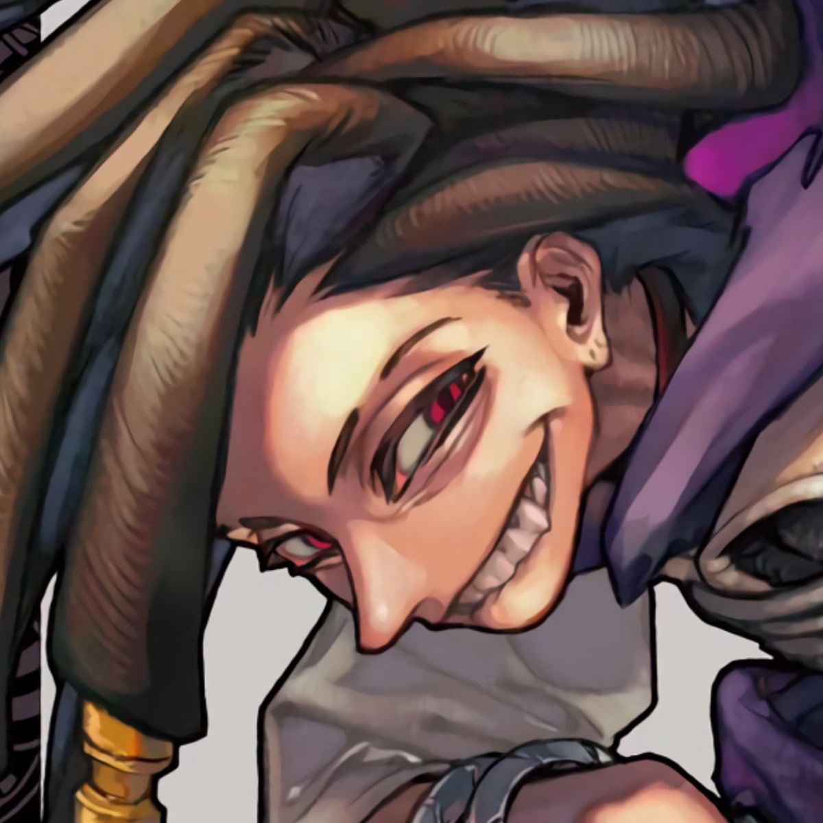 hanakolji's tweet image. “i ain’t never met someone feminine and masculine at the same time”

the smil ing jabber behind them: