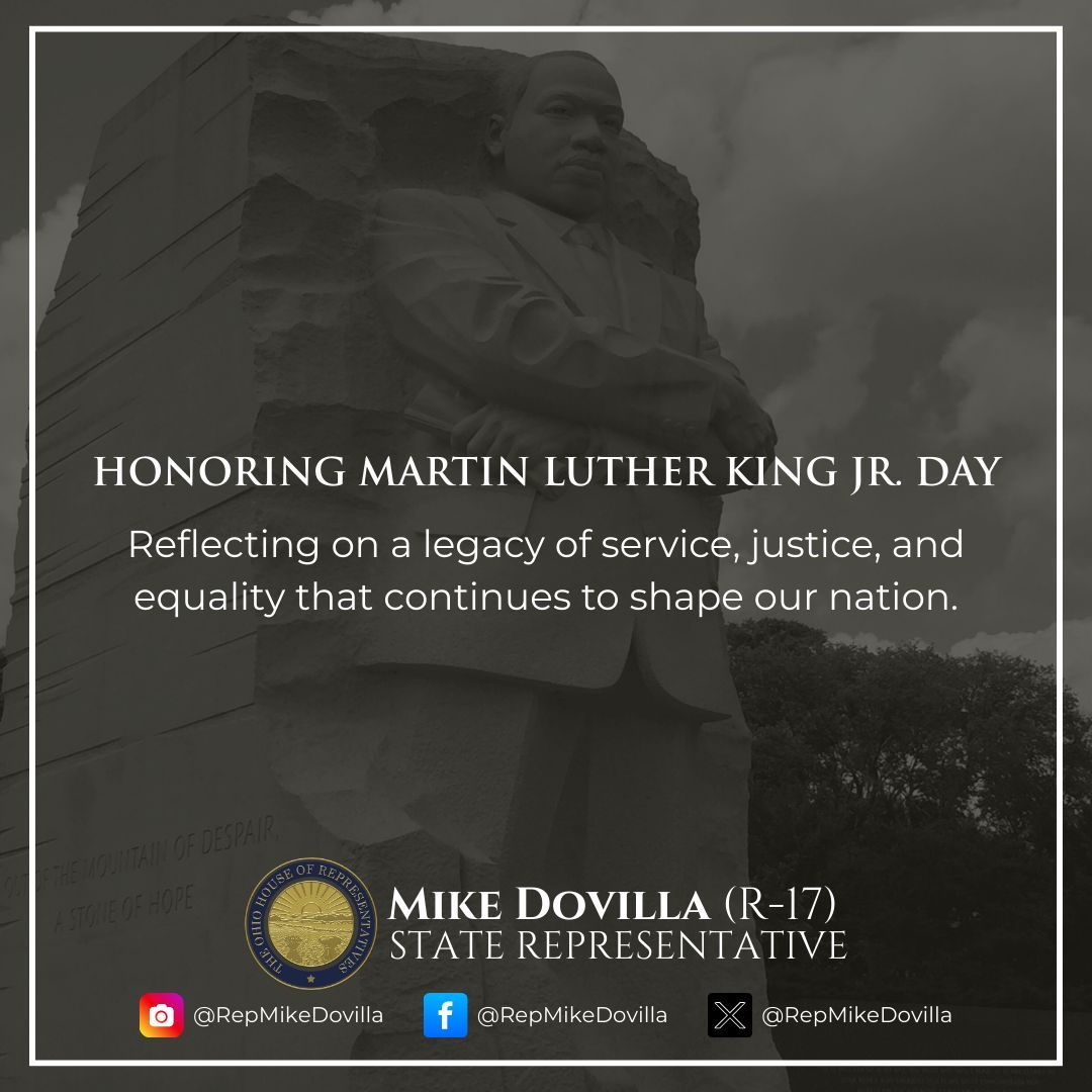 Today, we honor the life and legacy of Dr. Martin Luther King Jr. and reflect on his enduring call to justice, equality, and service. May his example continue to inspire meaningful progress in our communities and our country.

#MLKDay #Service #Equality #CivicResponsibility
